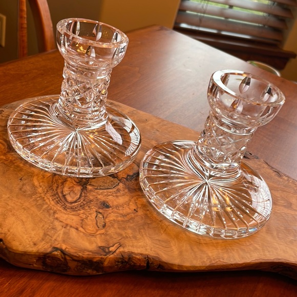 Waterford Accents Waterford Crystal Candle Holders Poshmark